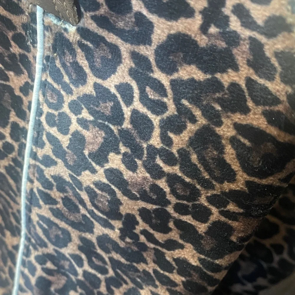 Roper Big Girl Cheetah Leather Cowgirl Cowboy Boot Square Toe